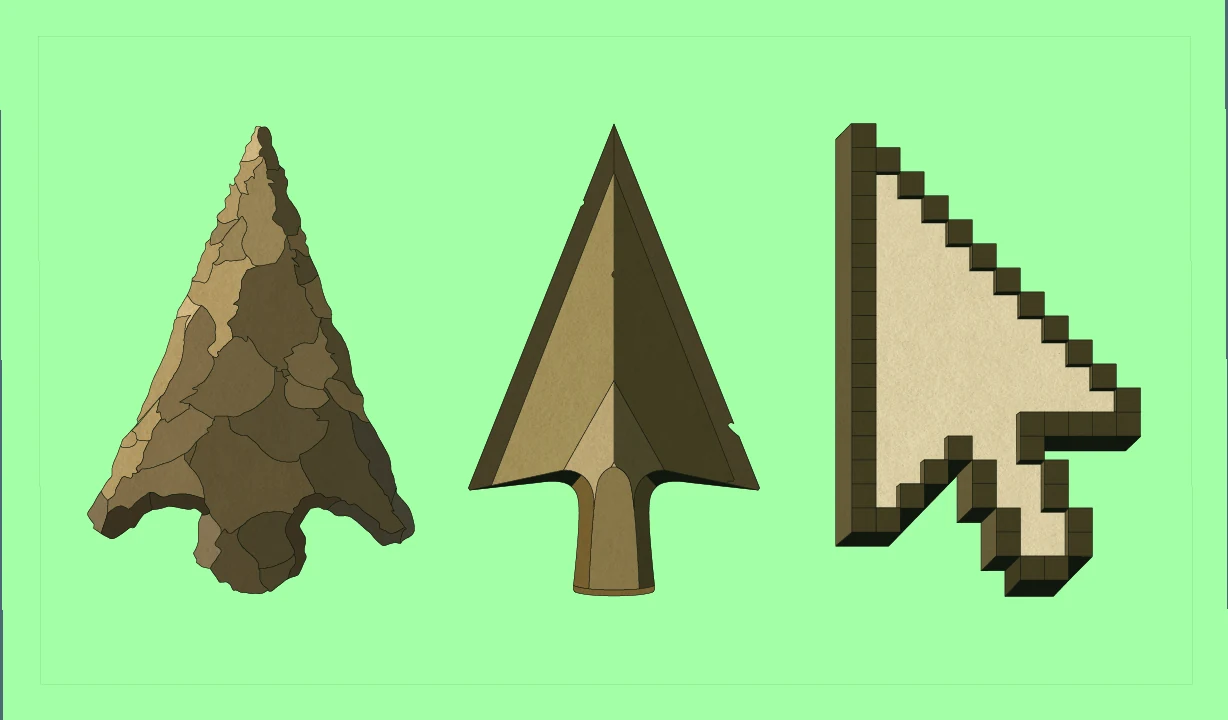 Illustration: Evolution of arrowheads