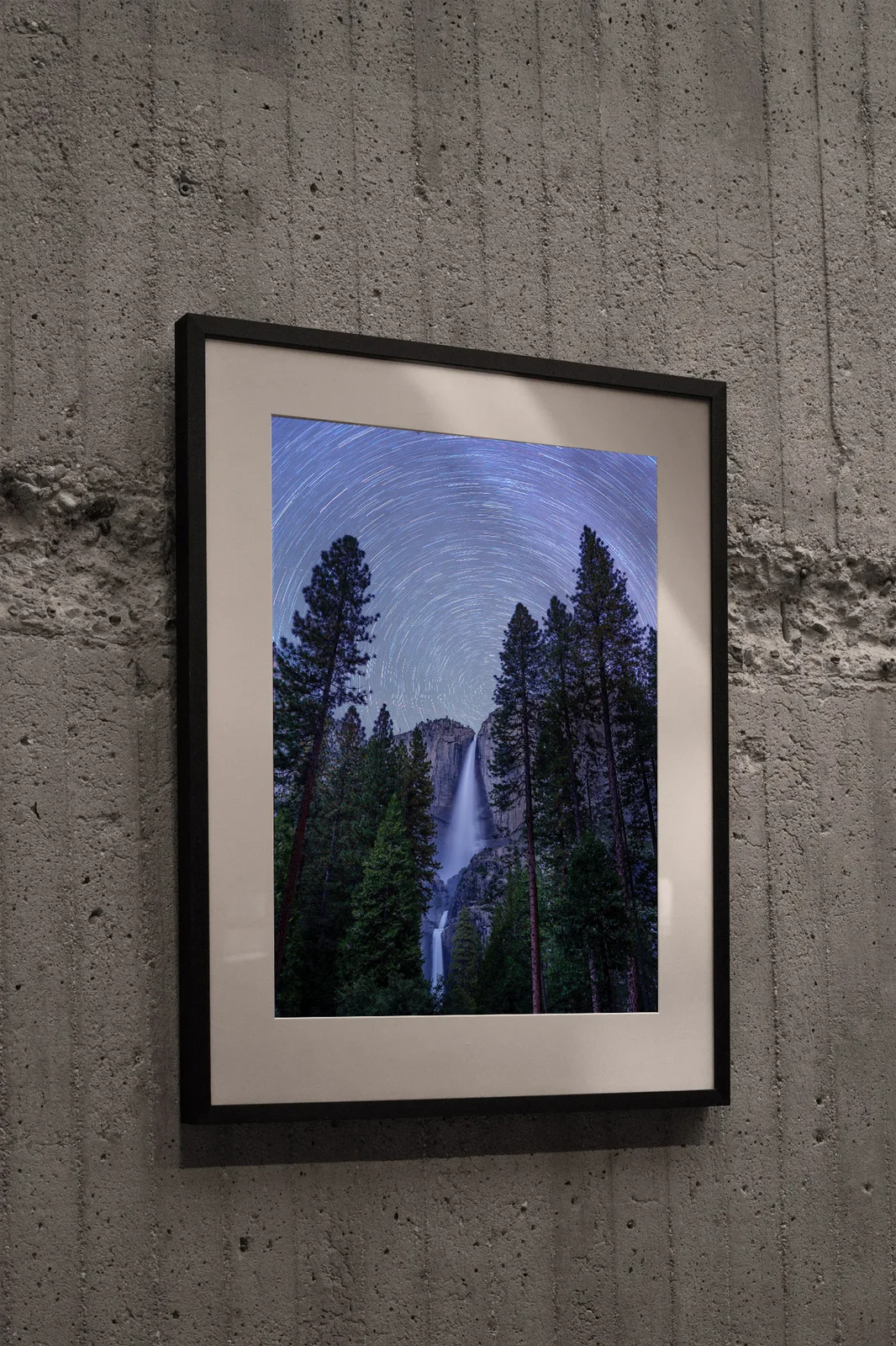 Yosemite National Park After Dark: Yosemite falls at night