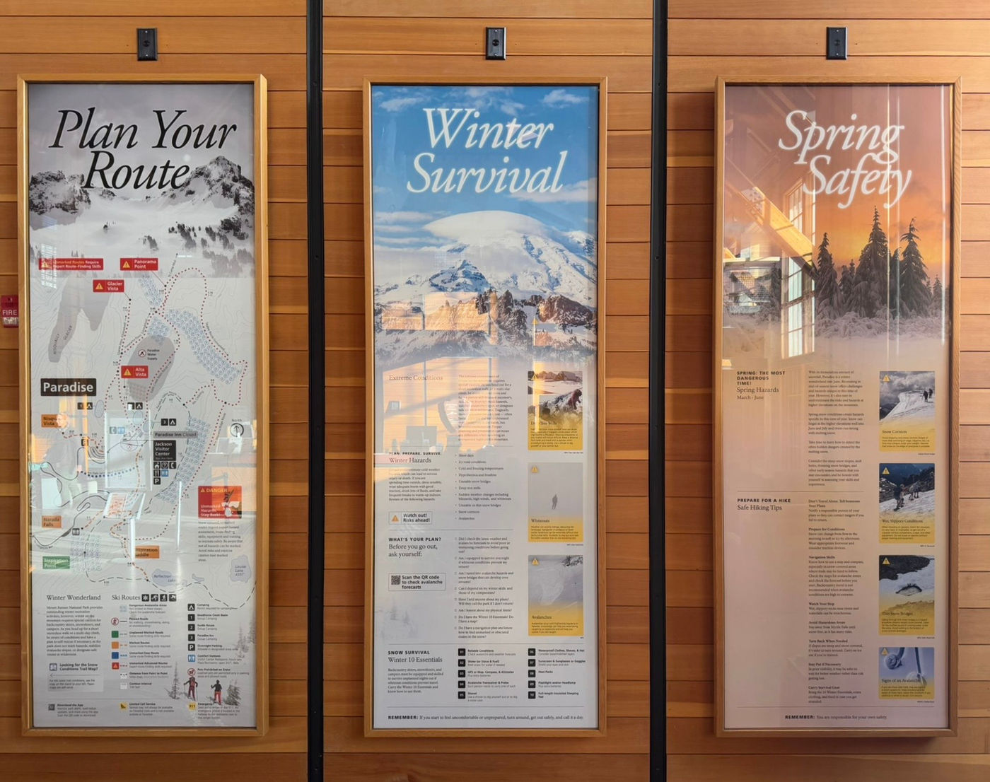 Mount Rainier Visitor Center Winter and Spring Panels, image 2